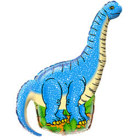 F Фигура, Динозавр Диплодок, Синий, 43"/109 см, 1 шт.