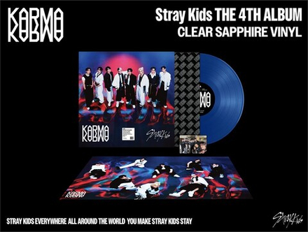 Альбом STRAY KIDS - KARMA [LP ver.] Clear Sapphire