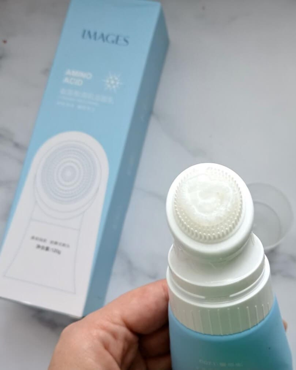 Гель для умывания с аминокислотами и массажной щёточкой, 120г