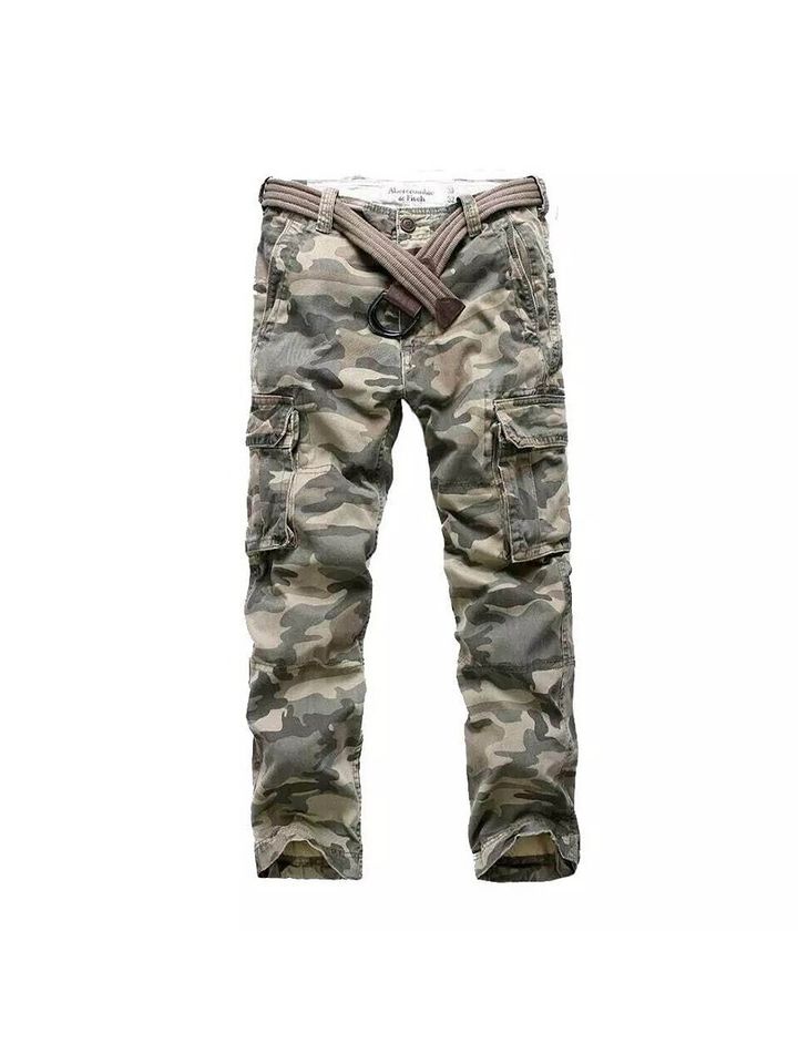 Брюки Abercrombie & Fitch утепленные на флисе (кмф зеленый)