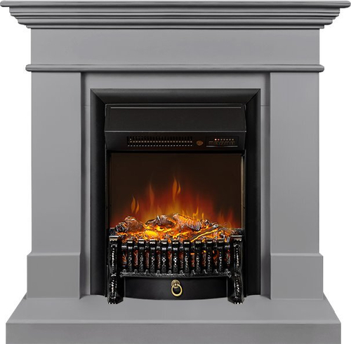 Каминокомплект California STD CRM (Разборный) - Санд грей с очагом Fobos FX M Black RC