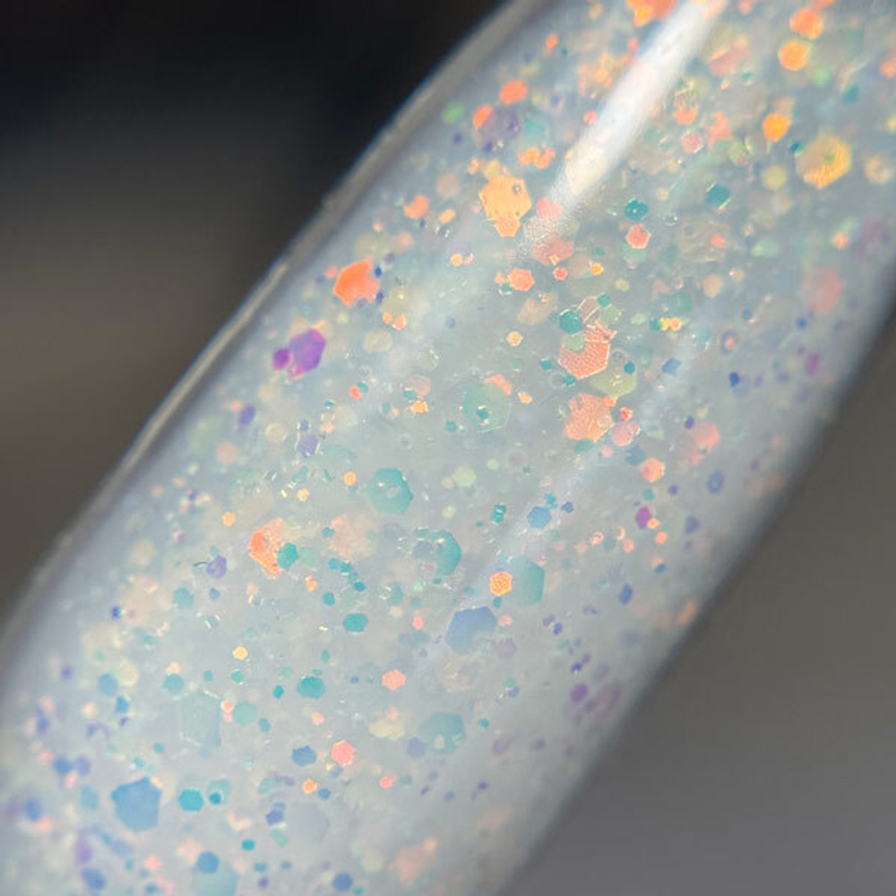 Grattol Gel Opal 03- Гель молочный с блестками, 15мл