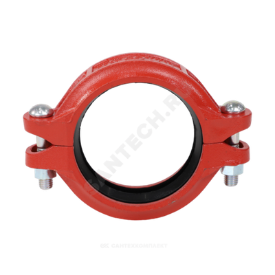 Муфта гибкая грувлок ковкий чугун XGQT02B Ду65 (Дн76) Ру25 JIANZHI