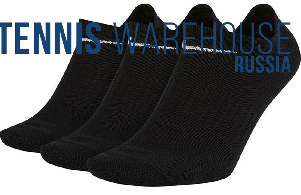 Теннисные носки Nike Everyday Cotton Lightweight No Show 3P - черный