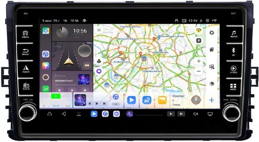 Магнитола для VW Jetta 7, Teramont, Taos, Multivan/Caravelle 2020+, Tiguan 2, Passat B8 - Carmedia OL-9925 (кнопки и крутилки) Android 13, TS20, 6+128Гб, CarPlay, 4G SIM-слот