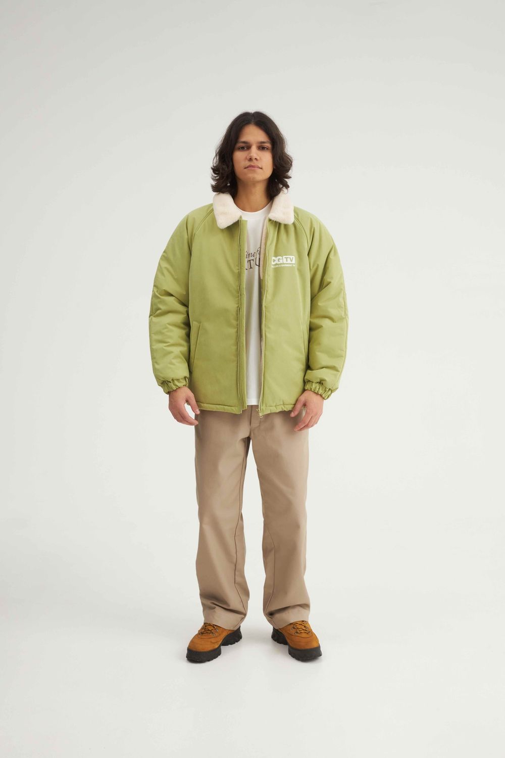 Куртка Зимняя Called a Garment Sheriff Jacket Vol.2 Бледно-Зеленая