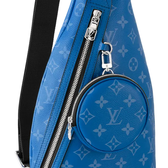 Сумка-слинг Louis Vuitton Duo канва Taigarama Blue