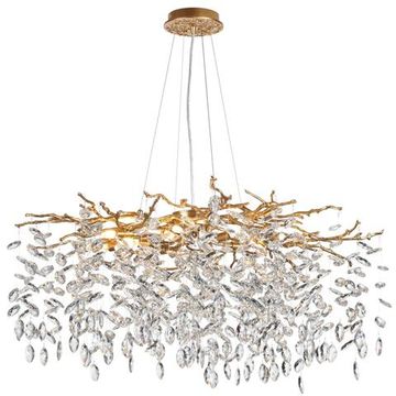 4969/12 HALL ODL24 613 античн.бронза/алюмин./хрусталь Люстра G9 12*40W DELICA