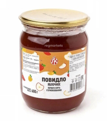 Повидло яблочное 600 г. Ляховичи