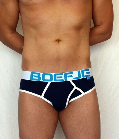 Темно-синие мужские трусы-брифы Boefje (Размер: S) (Цвет: темно-синий)