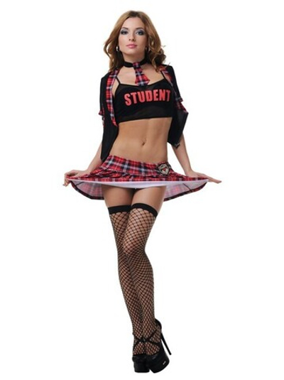 Распутная студентка SM (42-44) (Цвет: черный, красный)