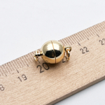 Замок магнитный, цвет золото, размер 16*9,5 мм, цена за 1 шт