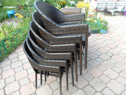 Обеденная группа из искусственного ротанга АВРОРА «AURORA»