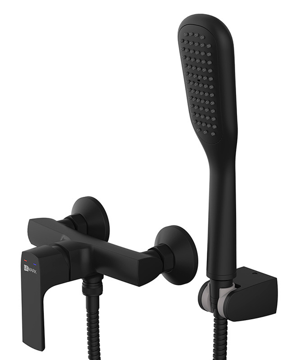 смеситель душ LEMARK Ursus картридж 35мм, черный LM7203BL