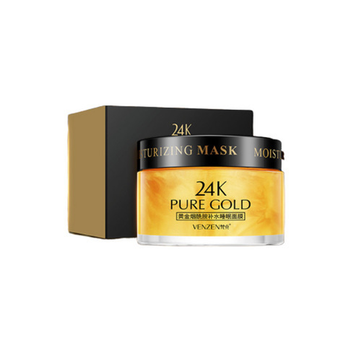 Маска для лица Venzen 24K Pure Gold Niacinamide Hydrating Sleep Mask ночная с ниацинамидом 120 г