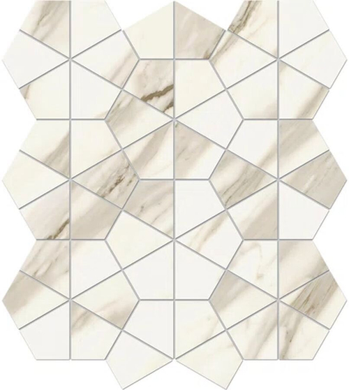 Мозаика/Керамогранит ATLAS CONCORDE MARVEL MERAVIGLIA Calacatta Bernini Hexagon Lappato 40,3x46,6