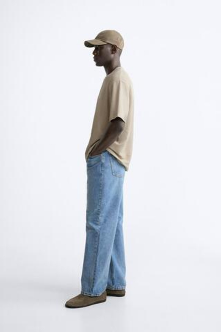ZARA ФУТБОЛКА ИЗ РЕЛЬЕФНОЙ ТКАНИ, РЫЖЕВАТО-КОРИЧНЕВЫЙ