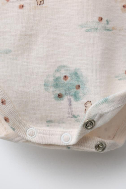 ZARA БОДИ С ПРИНТОМ «ЛЕС», ЭКРЮ