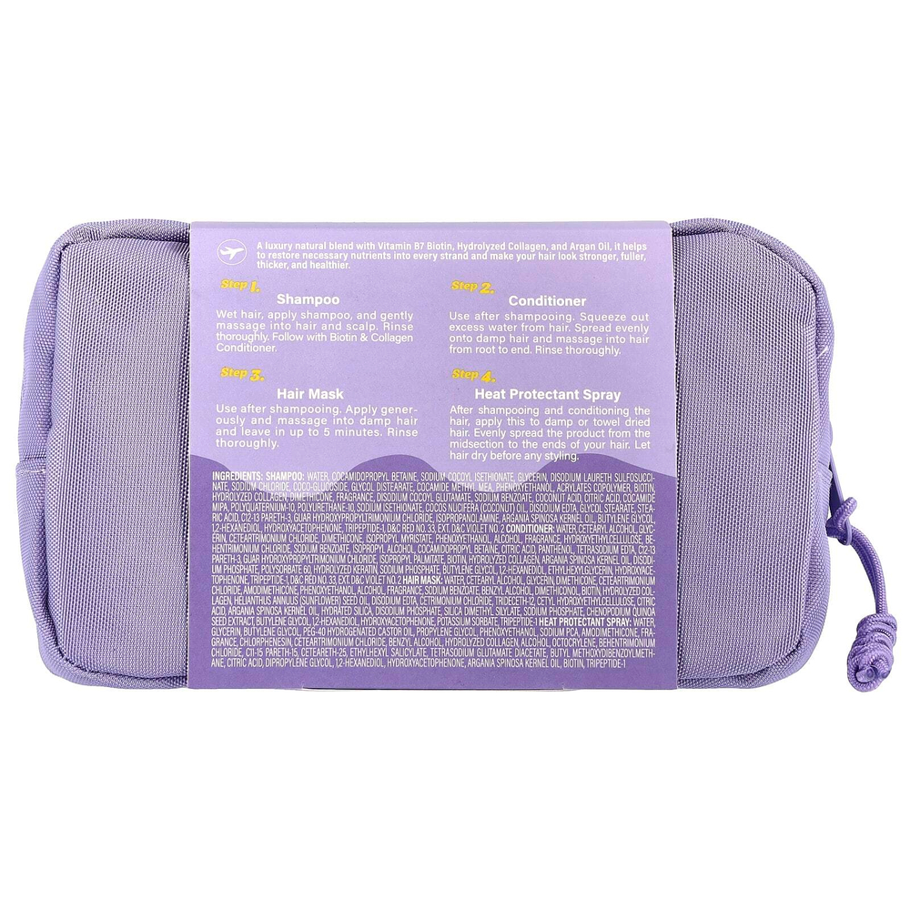 Luseta Beauty, iHerb Exclusive, сила биотина и кератина, набор из 4 продуктов для волос, 320 мл (10,8 жидк. унции)