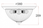 Накладной светильник Freya Planum FR2913-CL-02-BZ