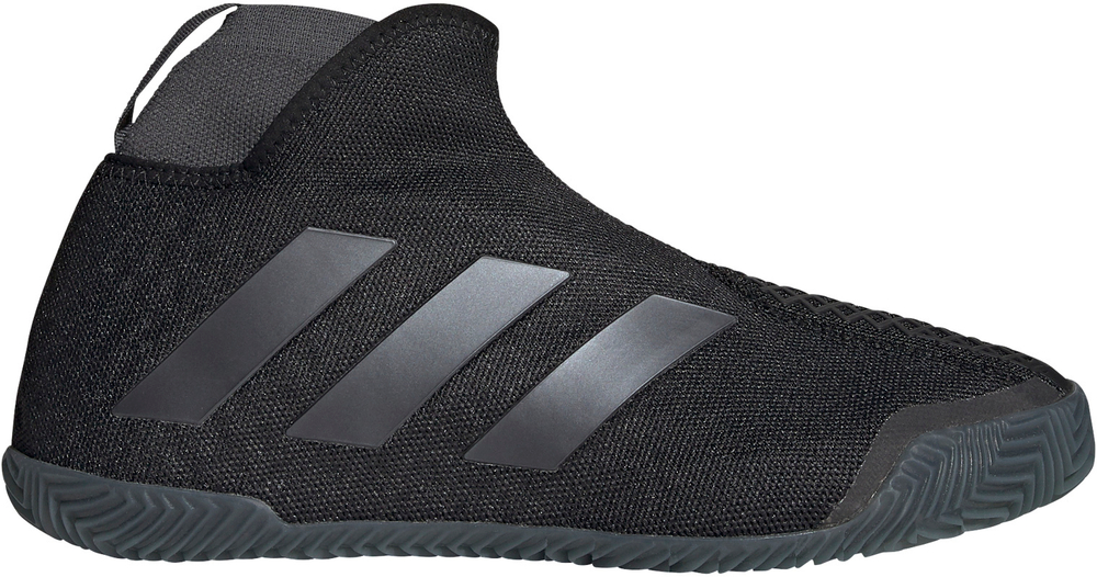 Женские Кроссовки теннисные Adidas Stycon Laceless W Clay - core black/night metallic/grey six