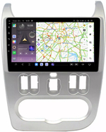 Магнитола для Renault Logan/Sandero 2009-2014 - Carmedia SF-9944 QLed, Android 13, TS20, CarPlay, SIM-слот