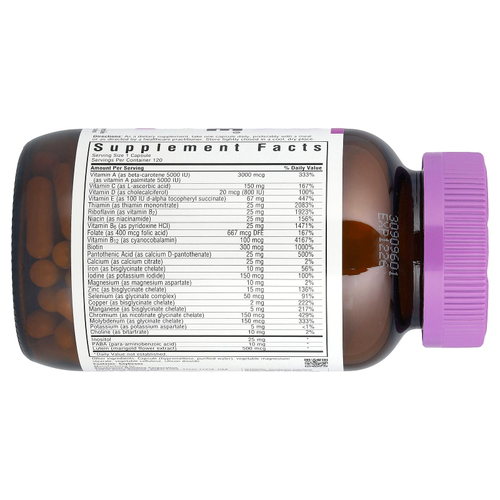 Bluebonnet Nutrition, MultiONE®, для приема одной дозы на день, 120 растительных капсул