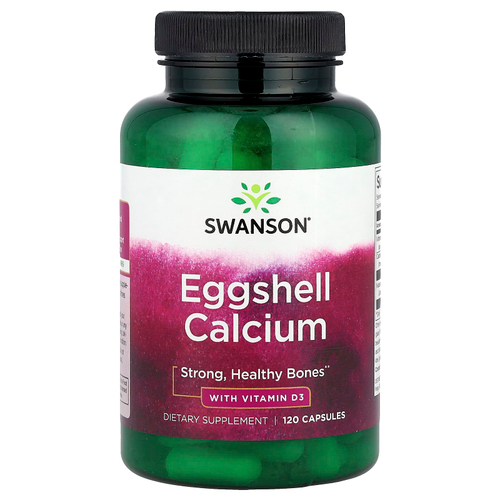 Swanson Vitamins, Кальций из яичной скорлупы с витамином D3, 120 капсул