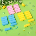 Бигуди поролоновые с зажимом 10шт, цвет микс, d=25мм