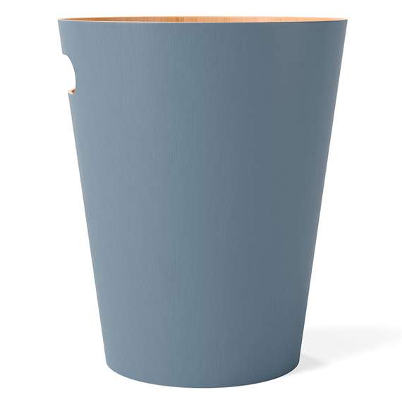 Корзина для мусора woodrow, 7,5 л, серо-голубая