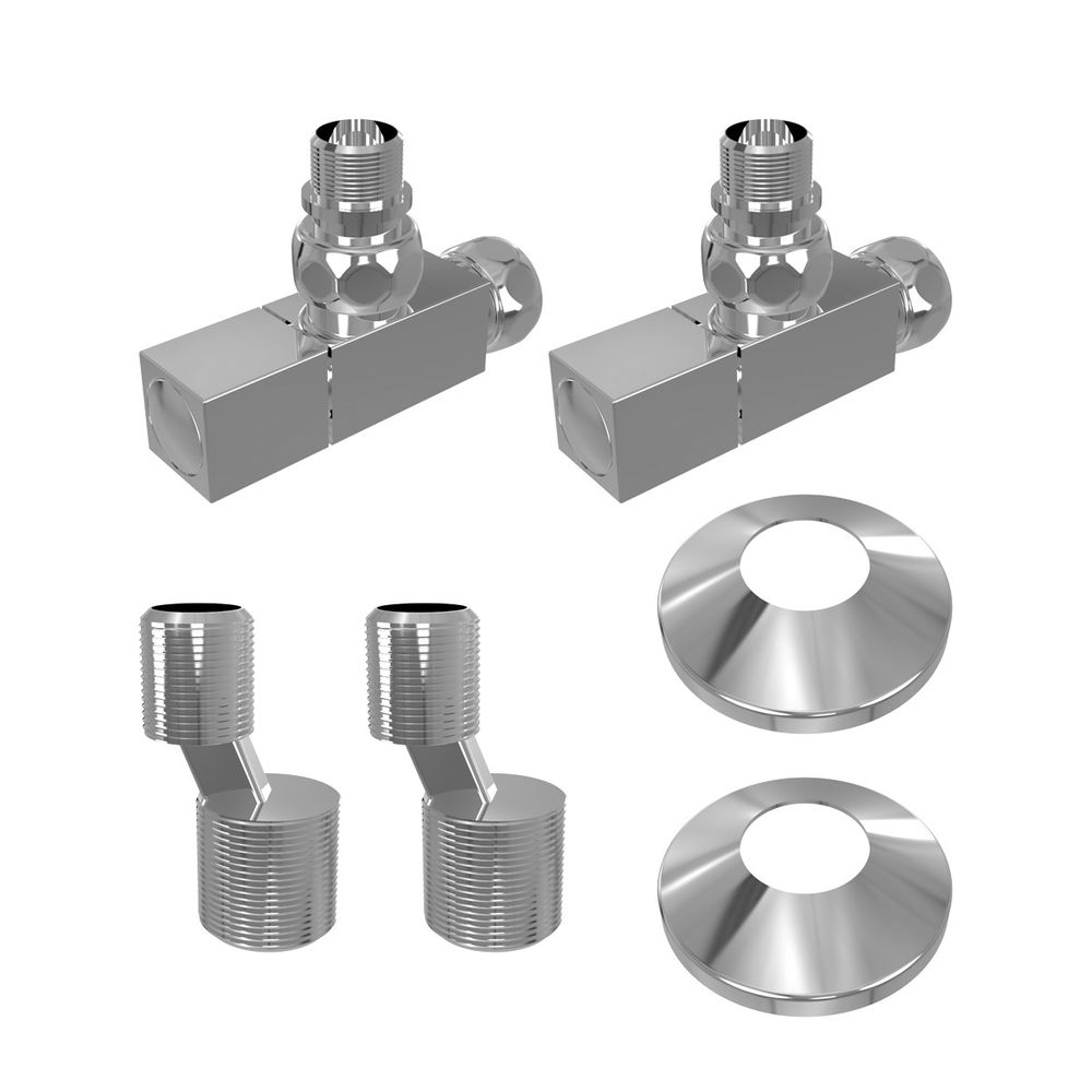 купить Комплект подключения Lemark LM03412S с квадратными вентилями 3/4 x 1/2 ГШ