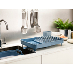 Сушилка для посуды раздвижная extend, синяя