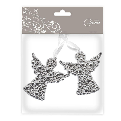 Подвеска "Ангел", серебро, 2 шт. (Аспект)