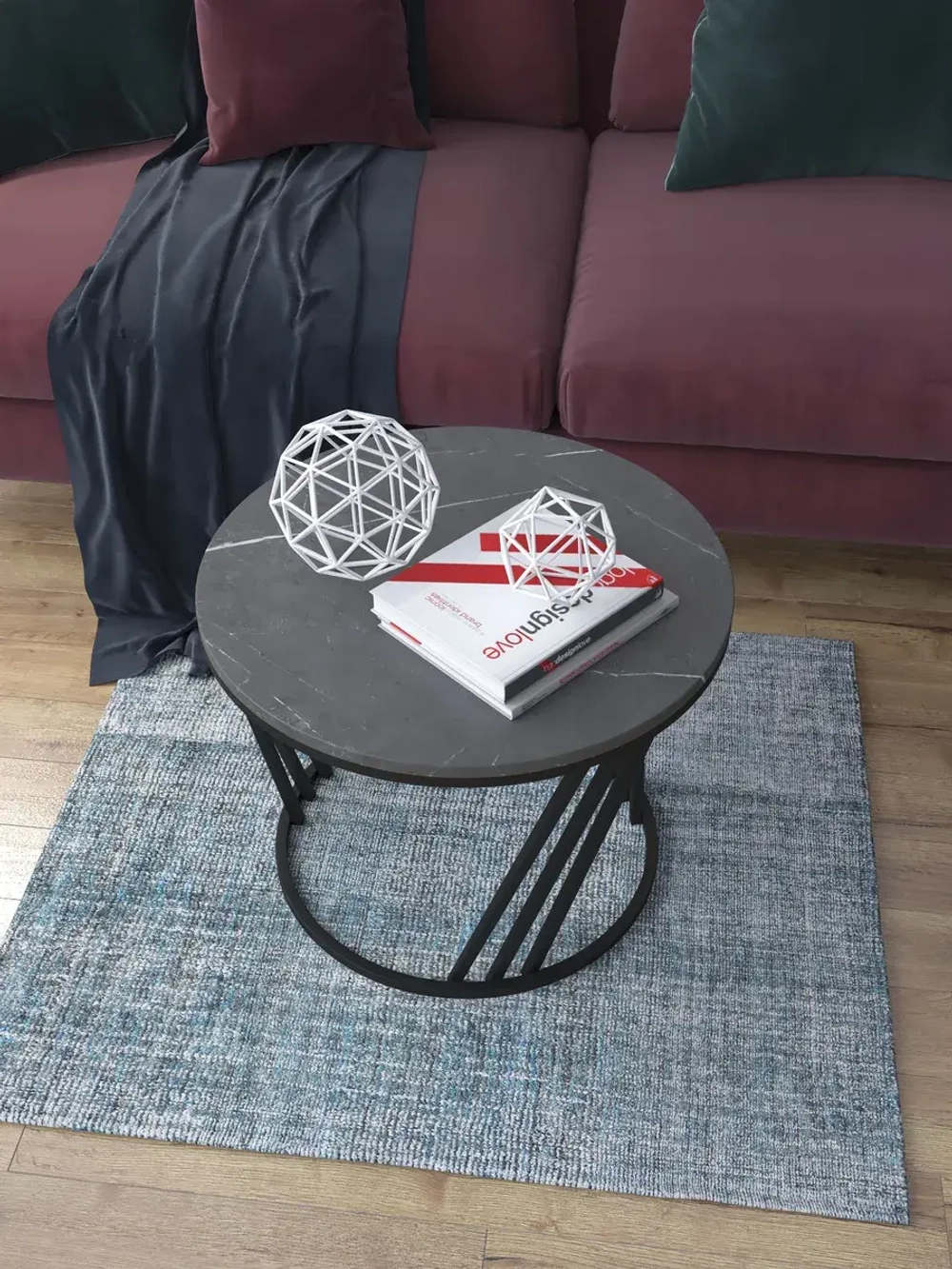 Журнальный стол Адидас - ЧЧ - МДФ в ПВХ