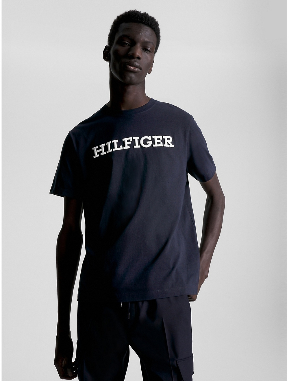 Футболка Tommy Hilfiger Hilfiger Embroidered Block Logo Desert Sky