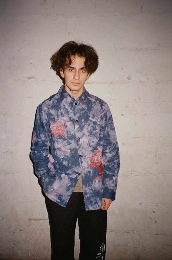 Рубашка Сердечная сине-фиолетовая - фото 2