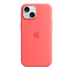 Чехол Apple iPhone 15 Silicone Case with MagSafe Guava (MT0V3ZM/A)