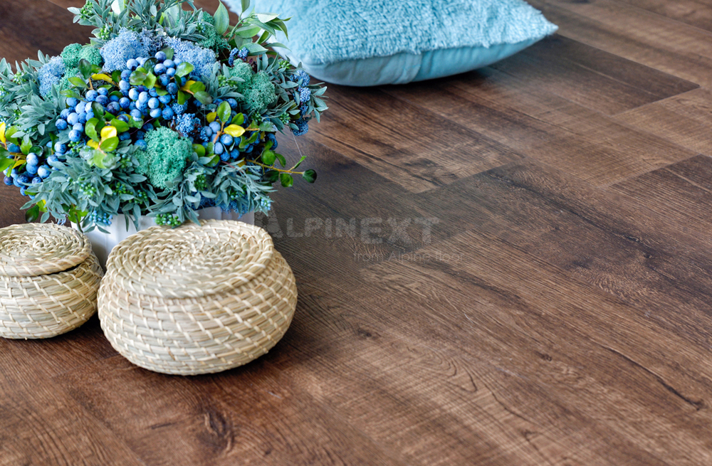 Alpine floor REAL WOOD ECO2-2 Дуб Мокка 43кл  MCore (1220мм*183мм*6мм, 10шт/уп/2,23м2)