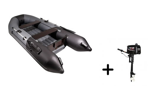 Таймень NX 2900 НДНД графит-черный + PARSUN T 2.6 BMS (комплект лодка + мотор)