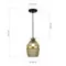 SL1661.403.01 Светильник подвесной ST-Luce Черный/Янтарный E27 1*40W COCOON