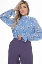 Блуза Роскошный шифон (небесный) Diolche