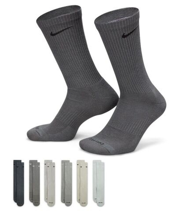 Теннисные носки Nike Everyday Plus Cushion Crew Socks 6P - разноцветный