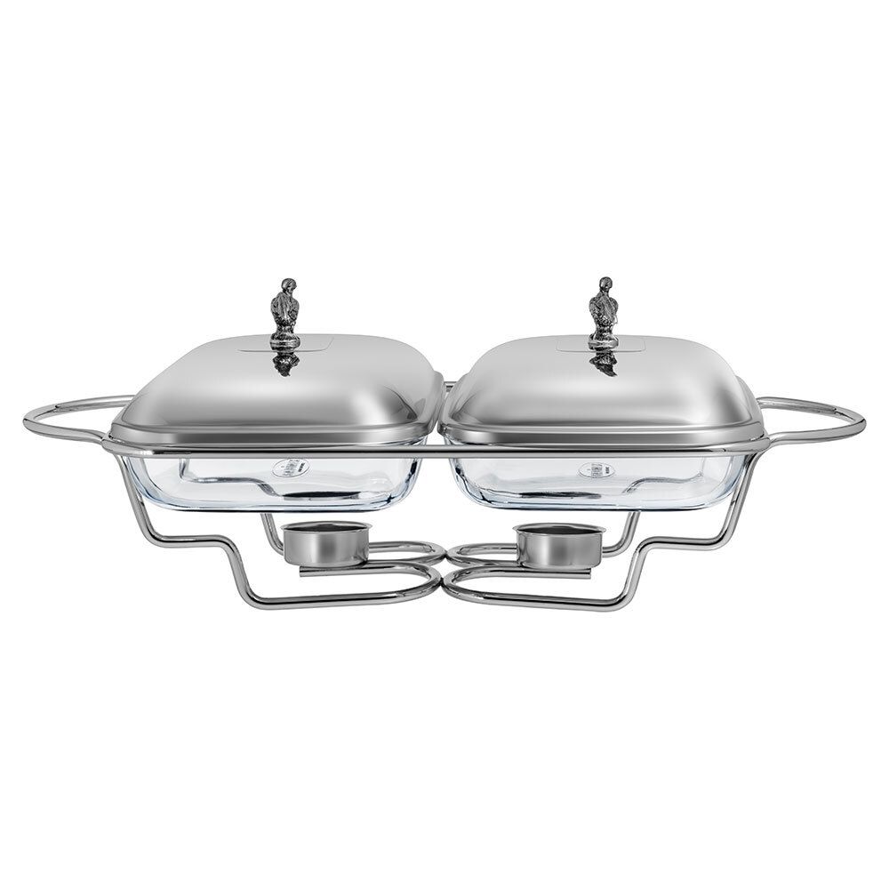 МАРМИТ ДВОЙНОЙ LEFARD СЕРИЯ "ОХОТА" СО СТЕКЛЯННЫМИ ФОРМАМИ ДЛЯ ЗАПЕКАНИЯ, 1,6Л/1,6Л