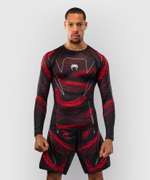 Рашгард Venum Matupa Black/Red/Silver L/S
