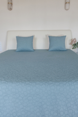 Покрывало 150x220 Luxberry Moss голубое