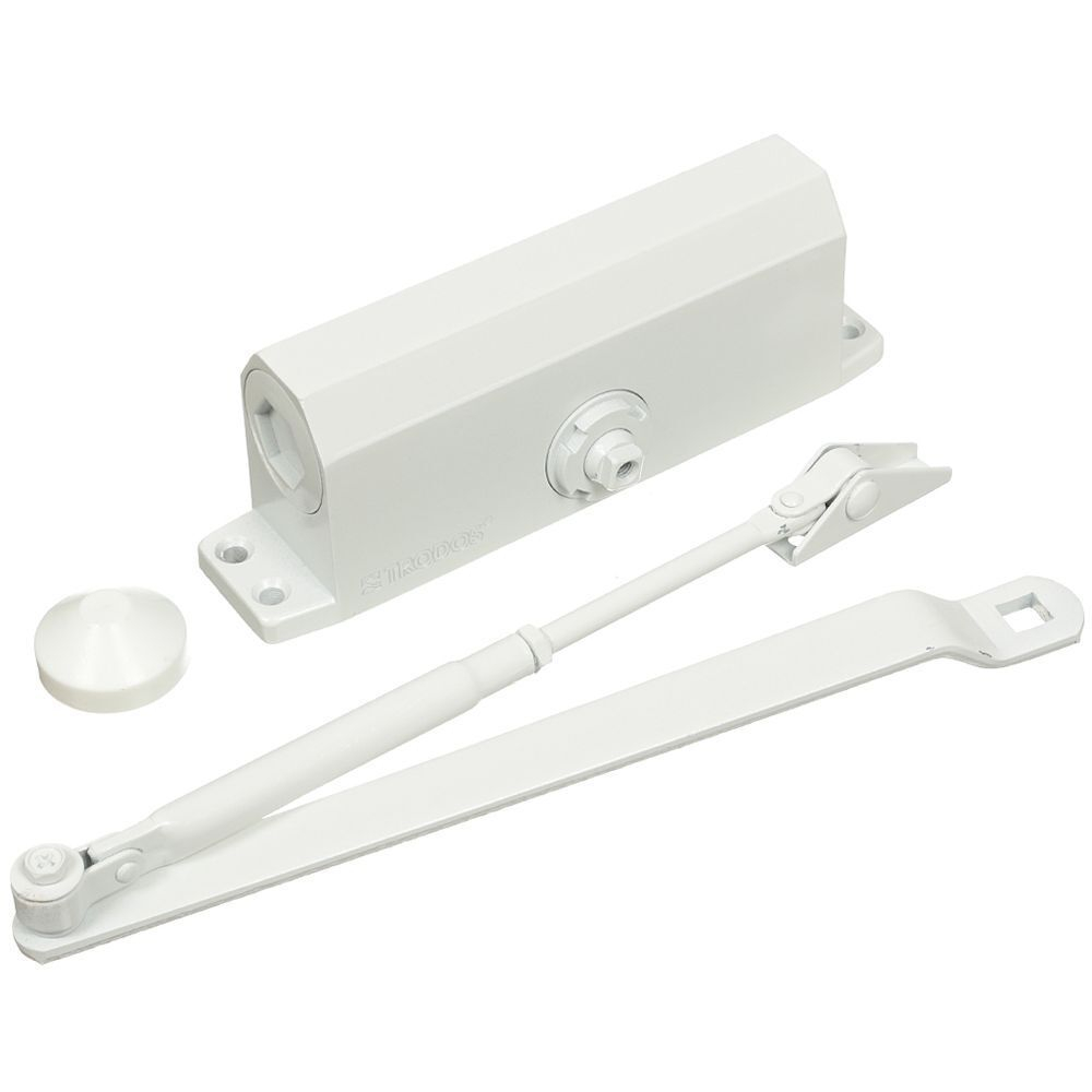 Доводчик дверной Trodos, TD-60, до 60 кг, бел, 272007