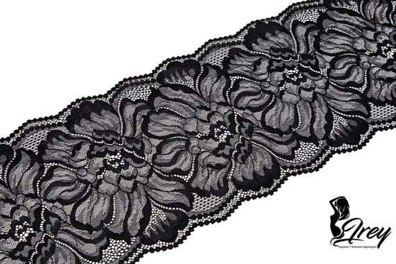 03-278 ОПТ Кружево эластичное 18 см, черный