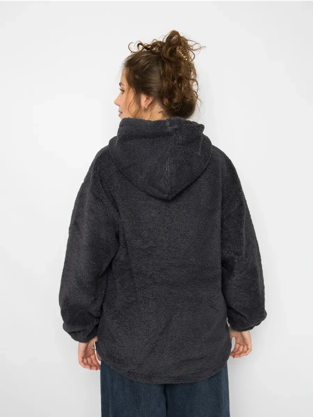 Толстовка плюшевая с капюшоном