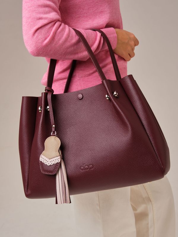 Кожаная сумка Vasilisa DBR 31210 зимняя вишня