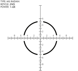 U.S. Optics TS-6X FFP JNG MIL 1-6x24mm